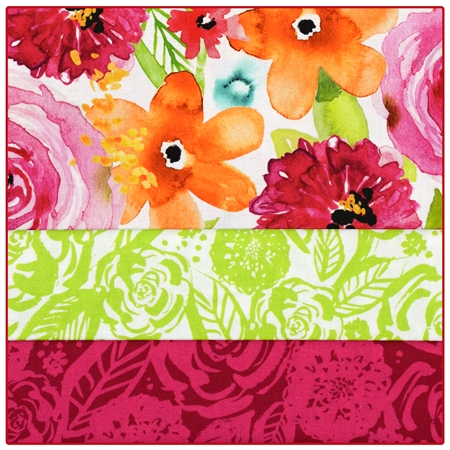 Floral Bliss 3-Yard Quilt Kit