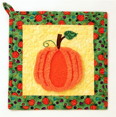 Pumpkin Pot Holder Pattern - Chenille By The Inch