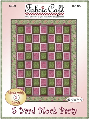 Block Party 5 Yard Quilt Pattern