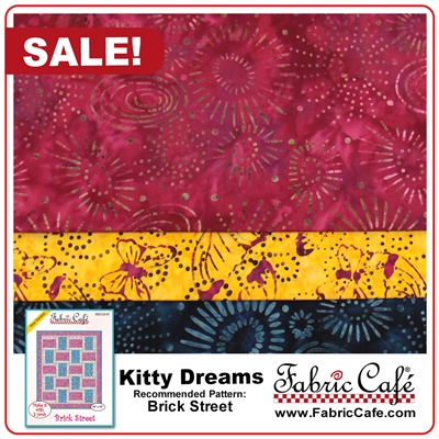 Kitty Dreams - 3 Yard Quilt Kit