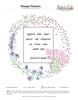 Always Flowers - Embroidery Design - Reversed Image