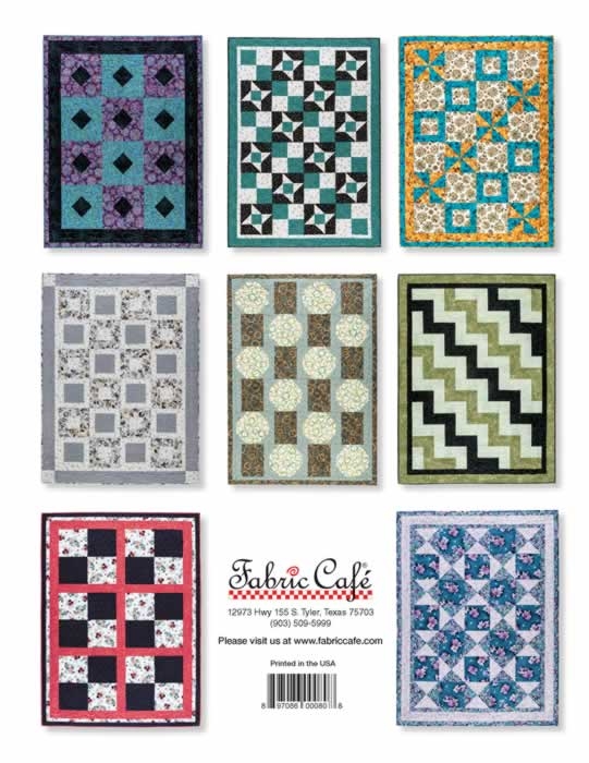 One Block 3-Yard Quilts Booklet by Fran Morgan Fabric Cafe 897086000891 -  Quilt in a Day Patterns