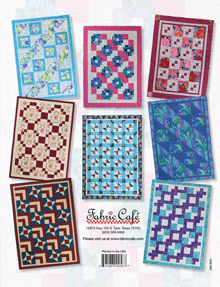 Quilts in a Jiffy 3 Yard Quilts Book Fabric Cafe Donna Robertson