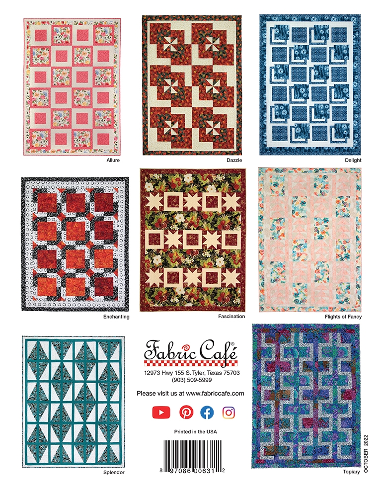Fabric Cafe Books  Three Yard Quilts from The Fabric Cafe