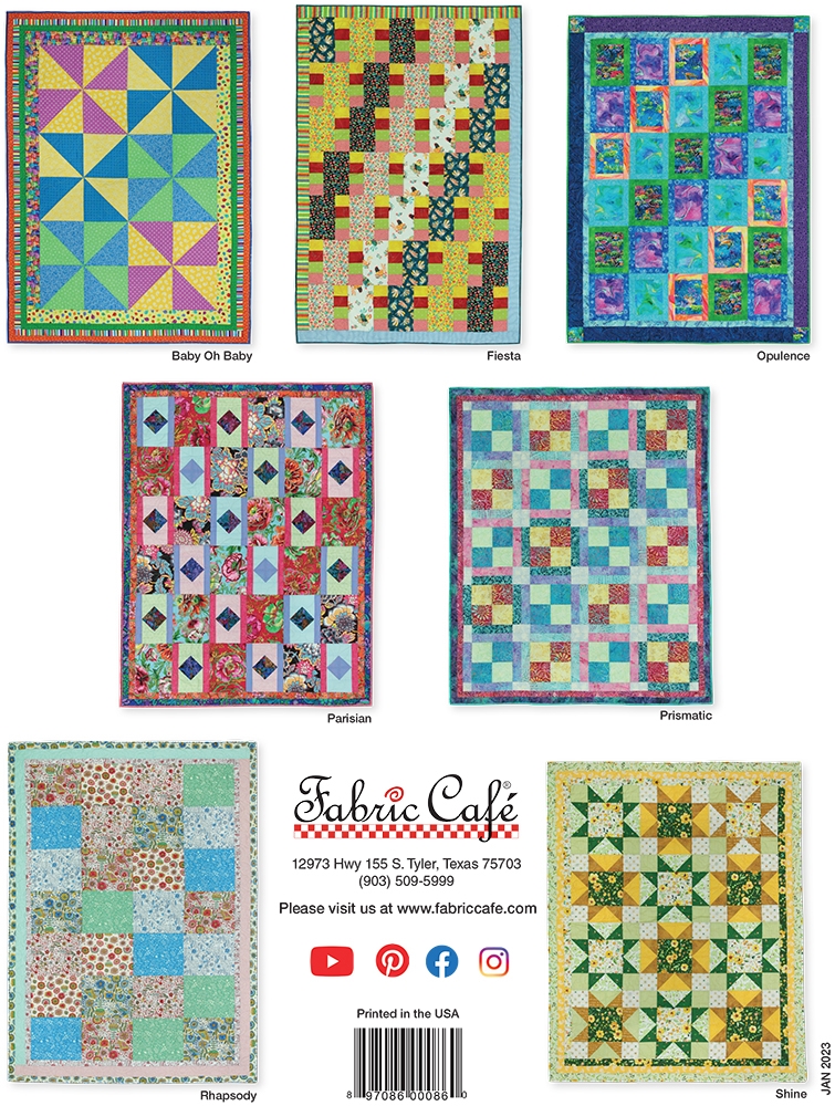 Fabric Cafe - Quilts On The Double Book – Quality Time Quilts