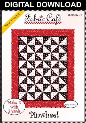 Pinwheel Downloadable 3 Yard Quilt Pattern