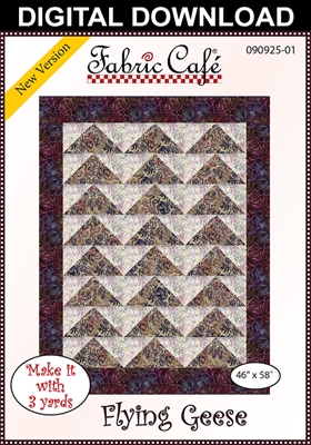 Flying Geese Downloadable 3 Yard Quilt Pattern