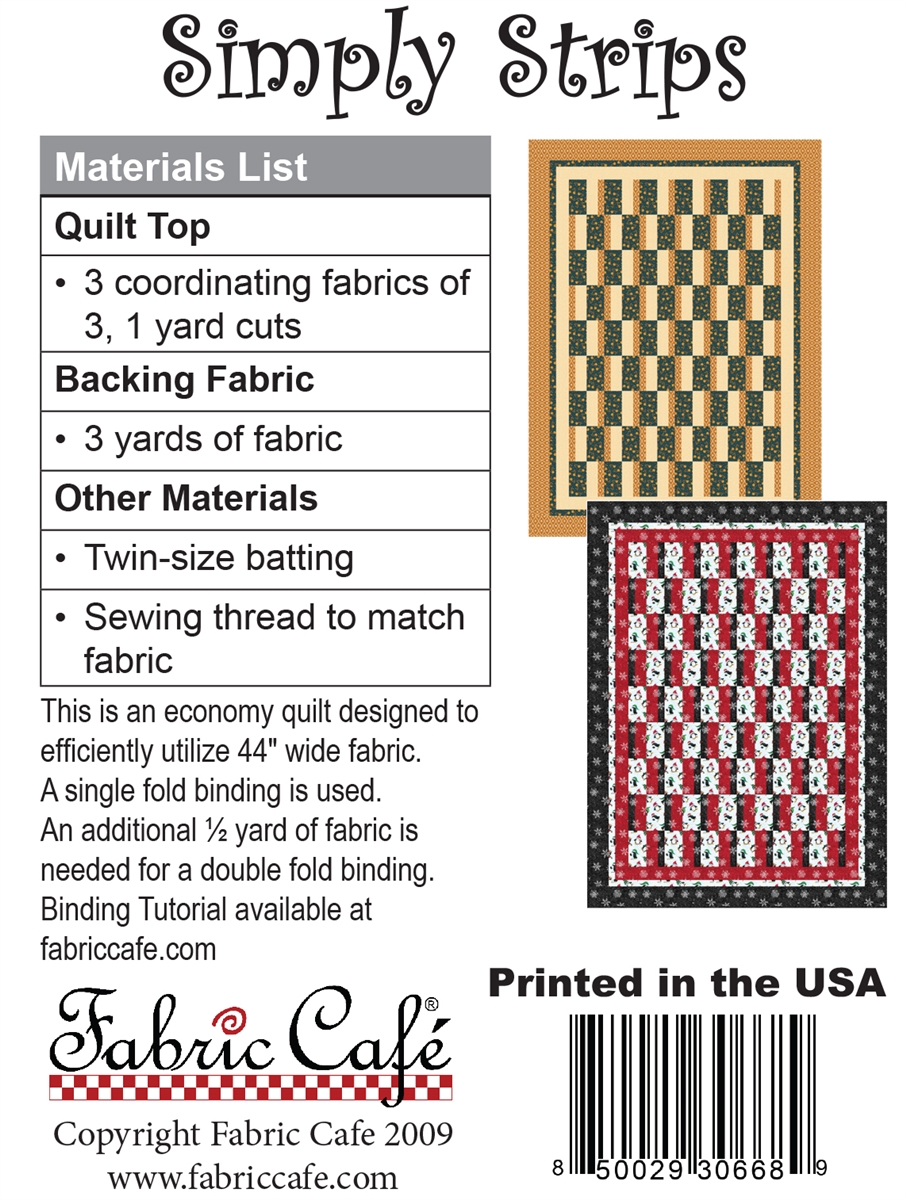 Strip Happy Downloadable 3-Yard Quilt Pattern