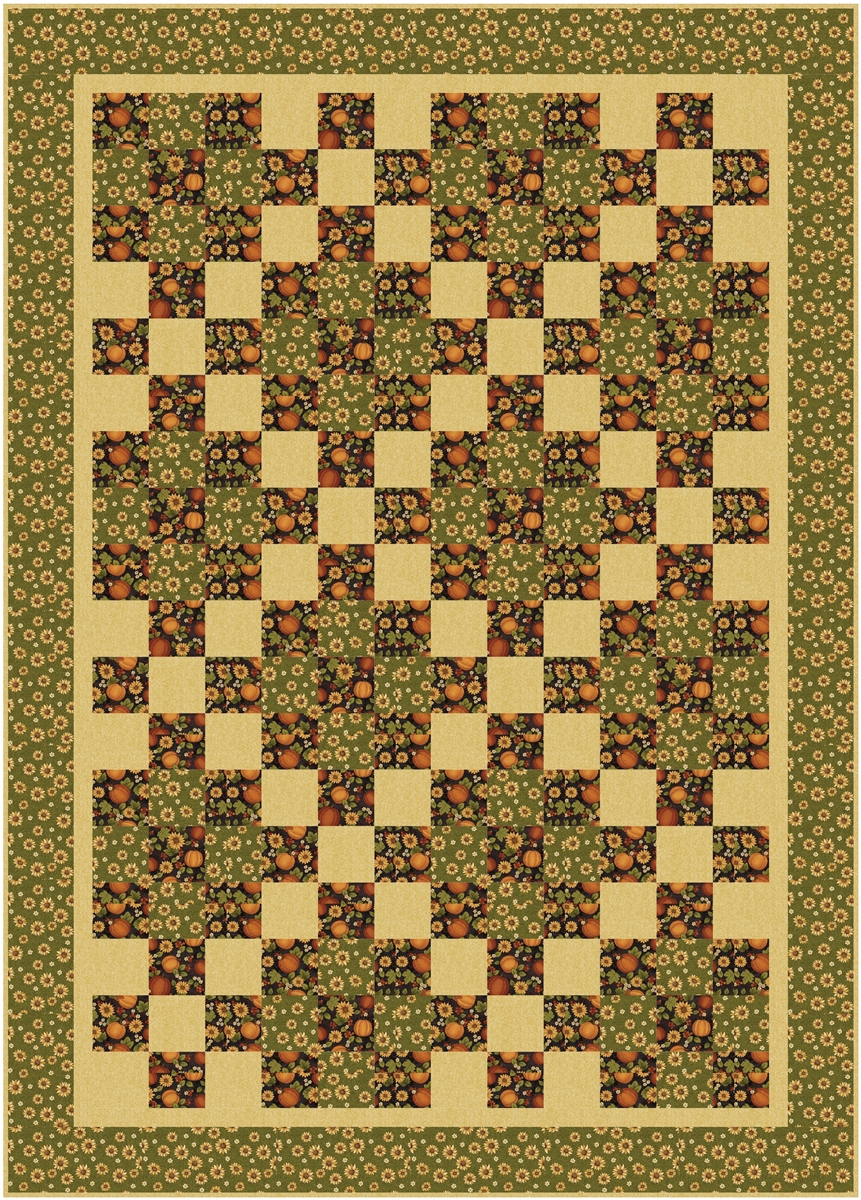 Nine Patch Pattern - 3-yard Quilt - Fabric Cafe