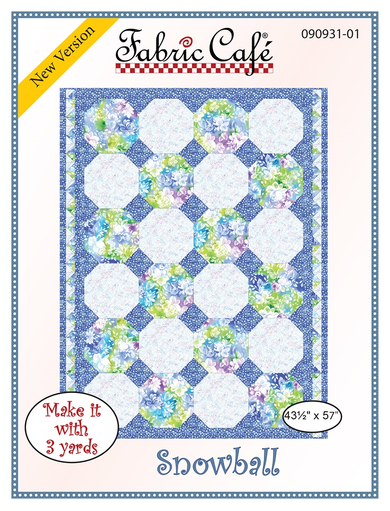 Flowering Snowball Patchwork Template Set 12 finished size