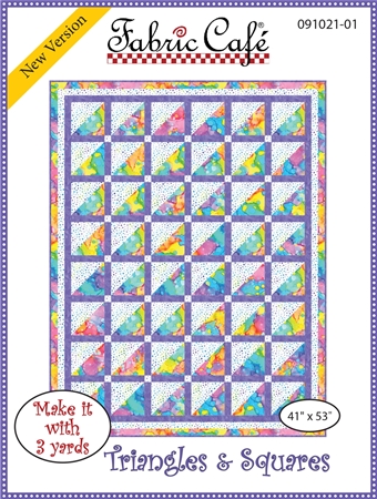 Triangles & Squares - 3 Yard Quilt Pattern
