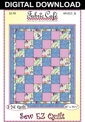 Sew Ez Downloadable 3 Yard Quilt Pattern