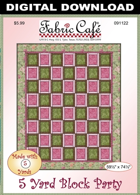 5-Yard Block Party - Downloadable Quilt Pattern
