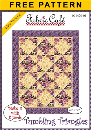 Tumbling Triangles - Free 3-Yard Quilt Pattern