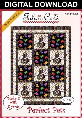 Perfect Pets Downloadable - 3 Yard Quilt Pattern