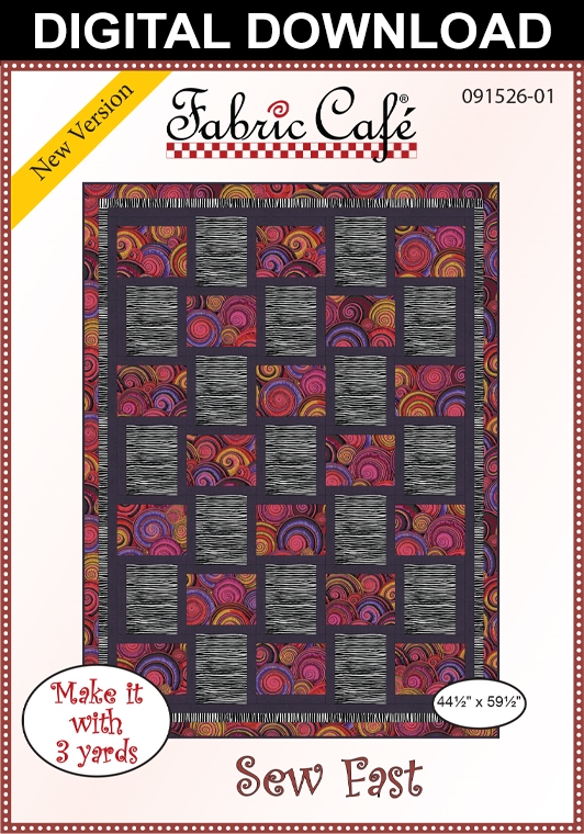 Fabric Cafe - Courage - 3 Yard Quilt Pattern - 092220-01
