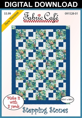 Stepping Stones Downloadable 3 Yard Quilt Pattern