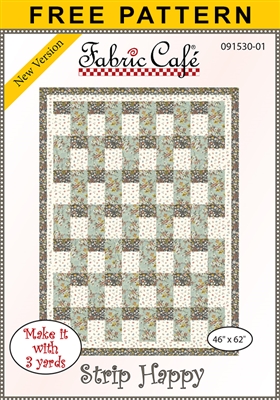 Strip Happy - Free 3-Yard Quilt Pattern