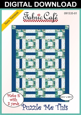 Puzzle Me This - Downloadable 3 Yard Quilt Pattern