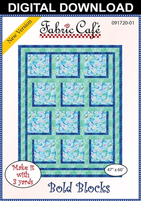 Bold Blocks - Downloadable 3 Yard Quilt Pattern