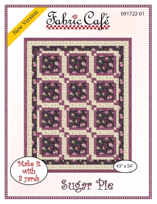 3-yard Quilt Pattern: HEARTLAND by Fabric Café. Make an Easy 3