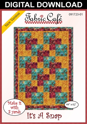 It's a Snap - Downloadable 3 Yard Quilt Pattern