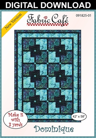 Dominique - Downloadable 3 Yard Quilt Pattern