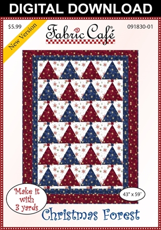 Christmas Forest - Downloadable 3 Yard Quilt Pattern