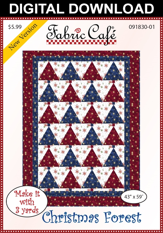 Make It Christmas with 3-Yard Quilts Booklet by Fabric Cafe