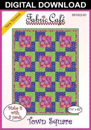 Town Square Downloadable - 3 Yard Quilt Pattern