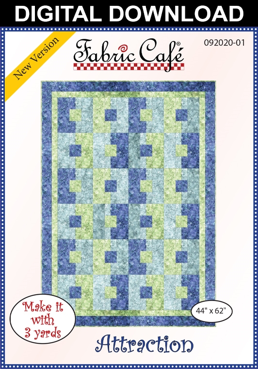 Attraction Downloadable 3 Yard Quilt Pattern