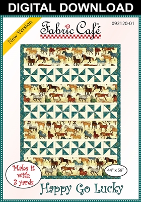 Happy Go Lucky - Downloadable 3 Yard Quilt Pattern