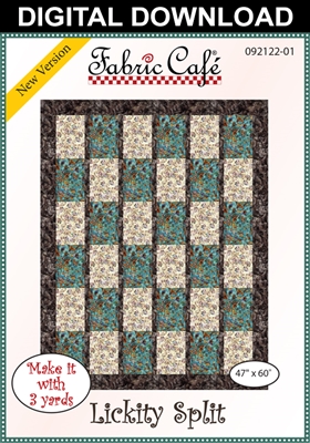 Lickity Split Downloadable - 3 Yard Quilt Pattern