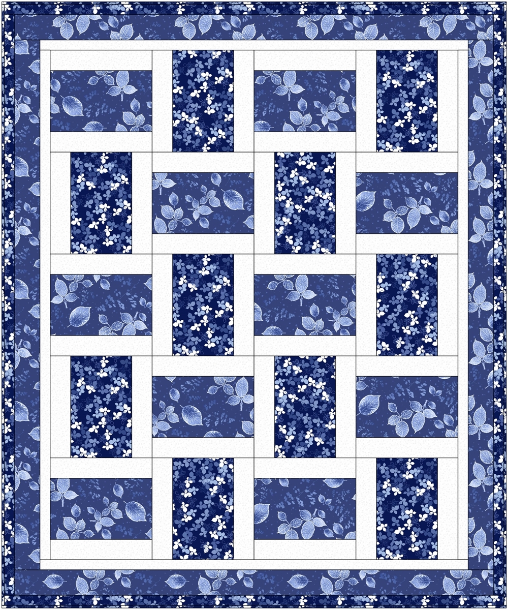Brick Street Downloadable 3 Yard Quilt Pattern