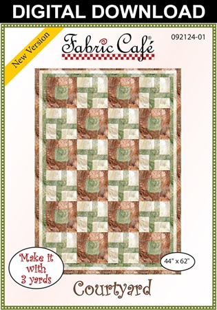 Courtyard Downloadable - 3 Yard Quilt Pattern
