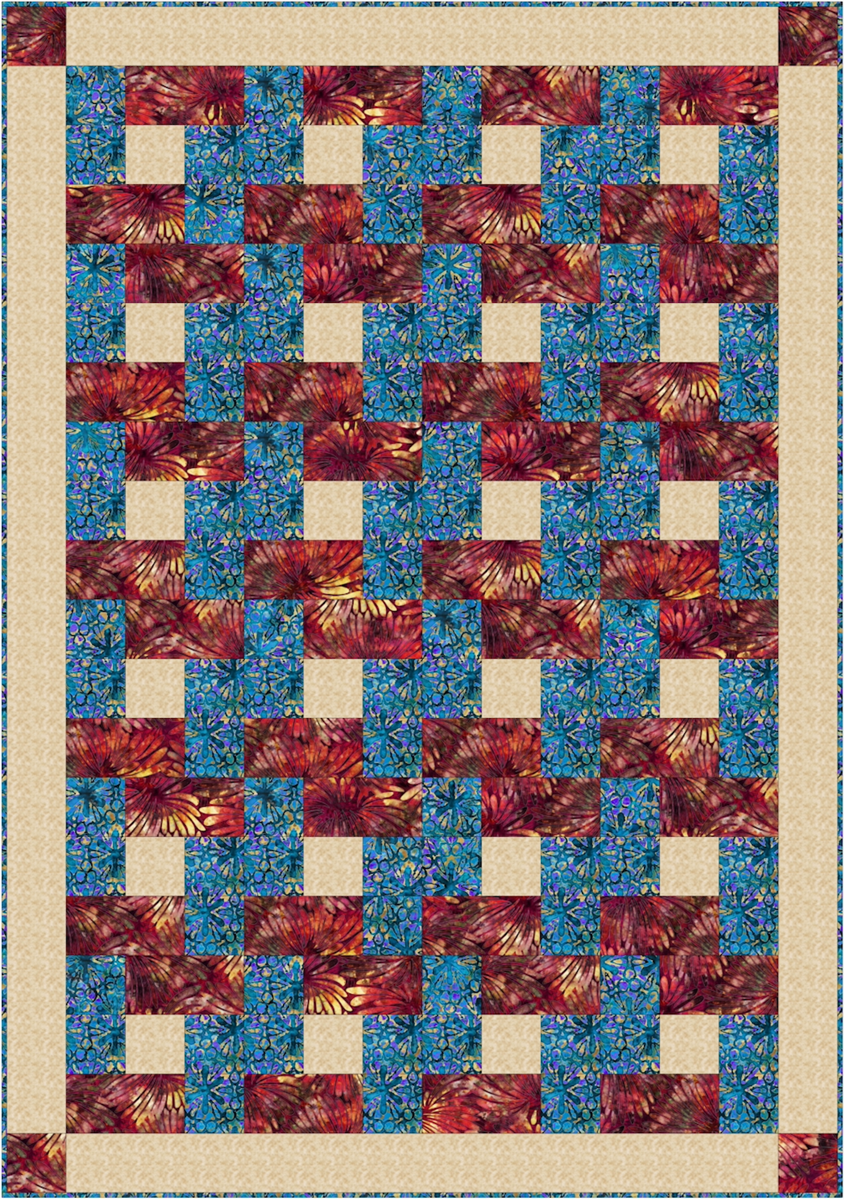 Fences PDF Download Panel Quilt Pattern by Quilting Renditions – Treasures  Three