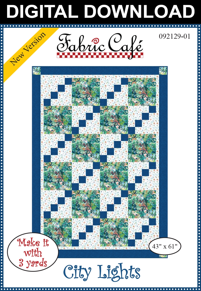 Park Place Quilt Pattern Fabric Cafe Single 3 Yard Quilt Pattern