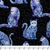 Benartex-Artist-O-Cats-Black-Multi-Cat-i-Tude-Singing-the-Blues-10262P-12