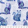Benartex-Artist-O-Cats-White-Multi-Cat-i-Tude-Singing-the-Blues-10262P-09