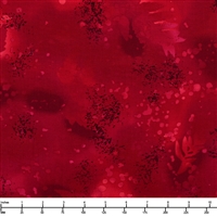Benartex Fossil Fern True Red (Fossil Fern (133 Colors) - Basic) 528-49 B - 24-inch EOB Special
