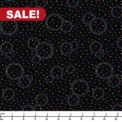 Blank Quliting Corp Flower Power 2631-99 Black - By the Yard