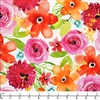 P&B Textiles Santa Monica Painted Floral All SMON 5163 MU - 32-inch EOB Special