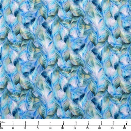 Timeless Treasures Packed Feathers CD2584 Pastel - 32-inch EOB Special