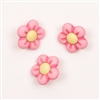 Pink Flowers Button
