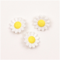 White Flowers Button