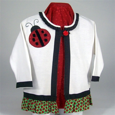 Ladybug Ruffles Sweatshirt Jacket Kit