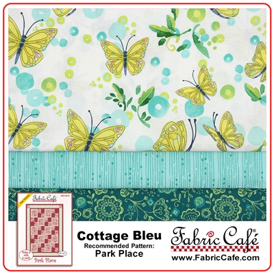 Cottage Bleu - 3 Yard Quilt Kit