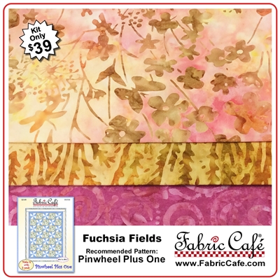 Fuchsia Fields - 3 Yard Quilt Kit