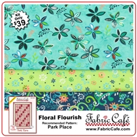 Floral Flourish - 3 Yard Quilt Kit