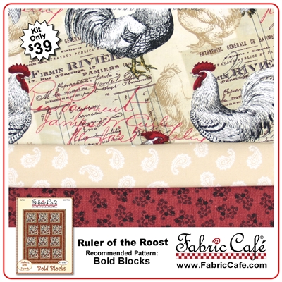 Ruler of the Roost - 3 Yard Quilt Kit